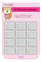 Vorschau - Arbeitsblätter - 10 Minuten rechnen 2 - Rechentabellen Subtraktion ZR 100 - Seite 2