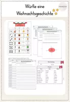 Vorschau - Stundenentwürfe - Würfle eine Weihnachtsgeschichte - Deckblatt