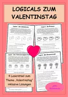 Vorschau - Stundenentwürfe - Logicals zum Valentinstag - Leserätsel - Logikrätsel Deutsch/DAZ - Deckblatt