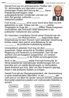 Vorschau - Arbeitsblätter - Gerald Ford | Lückentext | Politik | Geschichte | USA - Seite 1