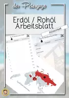 Vorschau - Arbeitsblätter - Die 10 größten Erdölvorkommen nach Länder | Rohöl Tabelle - Deckblatt