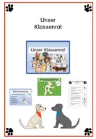 Vorschau - Arbeitsblätter - Unser Klassenrat im "hündischen" Design - Deckblatt