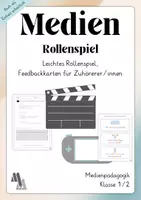 Vorschau - Arbeitsblätter - Medien: Rollenspiel inkl. Feedbackkarten - Deckblatt