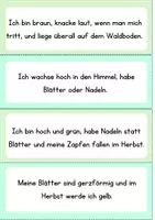 Vorschau - Arbeitsblätter - Der Wald: ,,Wer bin ich?" Rätsel mit Lösungen - Seite 1