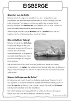 Vorschau - Arbeitsblätter - Eisberge & Gletscher / Klimawandel - Sachtexte & Arbeitsblätter - Seite 3