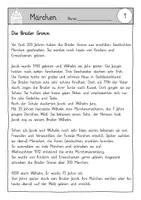 Vorschau - Arbeitsblätter - Märchen Stationsarbeit - Deckblatt