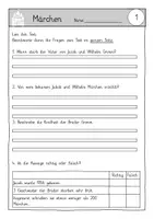 Vorschau - Arbeitsblätter - Märchen Stationsarbeit - Seite 1