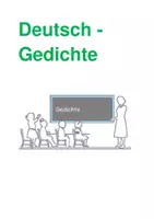 Vorschau - Stundenentwürfe - Deutsch-Gedichte - Deckblatt