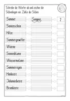 Vorschau - Unterrichtsreihen - Arbeitsheft & Wortschatzkarten - Silben schwingen im Sommer - Seite 3