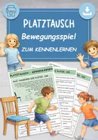 Vorschau - Spiele - PLATZTAUSCH Spiel zum Kennenlernen Bewegungsspiel - Deckblatt