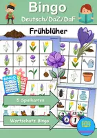 Vorschau - Spiele - Wortschatz Bingo - Frühblüher (Klasse 1 und 2) - Deckblatt