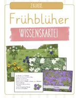 Vorschau - Arbeitsblätter - Frühblüher Wissenskartei Klasse 2 - Deckblatt