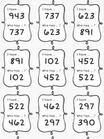 Vorschau - Spiele - Numbers 100–1000: I have... Who has...? – Lesespiel Englisch - Seite 3
