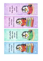 Vorschau - Anderer Materialtyp - Lesezeichen Pinguin Einschulung Lesepass - Seite 1