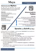 Vorschau - Arbeitsblätter - Maya - Eine beeindruckende Hochkultur Mittelamerikas - Seite 1