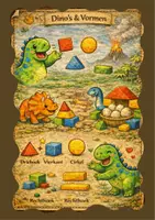 Voorbeeld - Thema dino en vormen - Voorblad