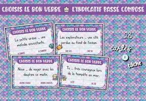 Aperçu - Apprentissages en autonomie - Choisis le bon verbe - Indicatif passé composé - Page 1