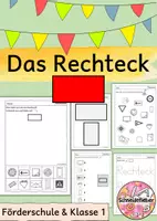 Vorschau - Arbeitsblätter - Geometrische Formen, Rechteck, Ebene Figuren, Geometrie - Deckblatt