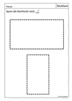 Vorschau - Arbeitsblätter - Geometrische Formen, Rechteck, Ebene Figuren, Geometrie - Seite 3