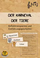 Vorschau - Unterrichtsreihen - Karneval der Tiere - Reihentransparenz & Einführungsgeschichte ~ Grundschule Musik - Deckblatt