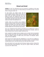Vorschau - Arbeitsblätter - Hänsel und Gretel – Märchentext (Rechtschreibung) - Deckblatt