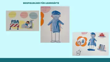 Vorschau - Bildkarten - Materialien für das Erstellen eines Erklärfilms An-und Ablegen der Personenschutzausrüstung - Deckblatt