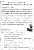 Vorschau - Fördermaterial/Inklusion - Abschied nehmen FOTOKARTEI Abschiedssituationen im Leben (Umzug Trennung Reise Tod Sterben Haustier) - Seite 1