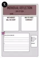 Vorschau - Anderer Materialtyp - Reflection Sheet (zur Vorbereitung auf ein Lerngespräch) - Deckblatt