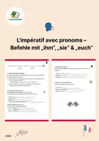 Vorschau - Arbeitsblätter - 🗣️ Imperativ mit Pronomen (A2/B1) - Deckblatt