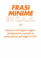 anteprima - Esercizi - 5 frasi minime in CAA-Comunicazine Aumentativa Alternativa 2 - Pagina di copertina