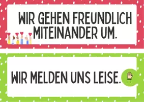 Vorschau - Poster - Klassenregeln - Seite 1