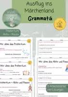 Vorschau - Arbeitsblätter - Grammatik/ Märchen/ Arbeitsblätter - Deckblatt