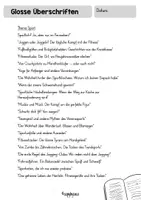Vorschau - Arbeitsblätter - JOURNALISTISCHE TEXTE - Kreative Glosse Überschriften - Seite 3