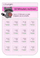 Vorschau - Arbeitsblätter - 10 Minuten rechnen schriftliche Subtraktion ZR1000 - Seite 2