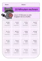 Vorschau - Arbeitsblätter - 10 Minuten rechnen schriftliche Subtraktion ZR1000 - Seite 3