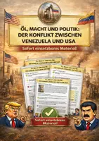 Vorschau - Arbeitsblätter - Öl, Macht und Politik - Der Konflikt zwischen Venezuela und den USA - Deckblatt