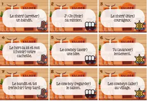 Aperçu - Apprentissages en autonomie - Panique au saloon - Indicatif passé composé - Page 1