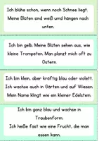 Vorschau - Arbeitsblätter - Frühblüher: ,,Wer bin ich?" - 20 Fragen mit Lösungen - Seite 1