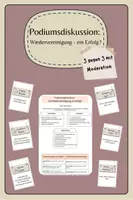 Vorschau - Arbeitsblätter - Podiumsdiskussion zum Erfolg der Wiedervereinigung - Deckblatt