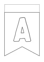 Vorschau - Mal- und Bastelvorlagen - Wimpel ABC - Wimpelkette basteln - Klassenraumgestaltung - Seite 1