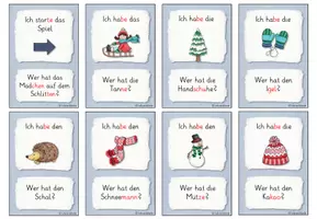Vorschau - Spiele - Lesespiel - Winter (Klasse 1/2) - Seite 1