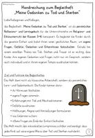 Vorschau - Unterrichtsreihen - Tod Sterben Trauer Grundschule - Begleitheft zur Unterrichtsreihe - Seite 1