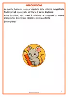 anteprima - Esercizi - SCRIVI E COLORA PAROLE BISILLABE - Pagina 2