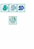 Vorschau - Fördermaterial/Inklusion - picture-word matching numbers 0-10 - Bild-Wort-Zuordnung - Seite 2