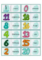 Vorschau - Fördermaterial/Inklusion - Domino numbers 0-20 - Seite 1