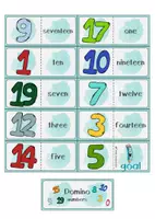 Vorschau - Fördermaterial/Inklusion - Domino numbers 0-20 - Seite 3