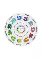Vorschau - Fördermaterial/Inklusion - Circle puzzle numbers 10-20 - Legekreis - Seite 1