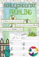 Vorschau - Arbeitsblätter - Schleichdiktat Frühling - Deckblatt