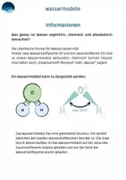 Vorschau - Arbeitsblätter - Arbeitsblatt - Wassermodelle / Modelle aus Styropor - Deckblatt
