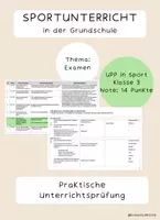 Vorschau - Unterrichtsreihen - Sportunterricht: Unterrichtspraktische Prüfung BallKoRobics - Deckblatt